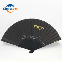 Custom Cartoon Logo Printing Bamboo Paper Hand Fan